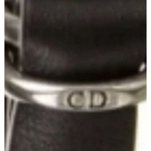 Christian Dior skinny belt CD logo